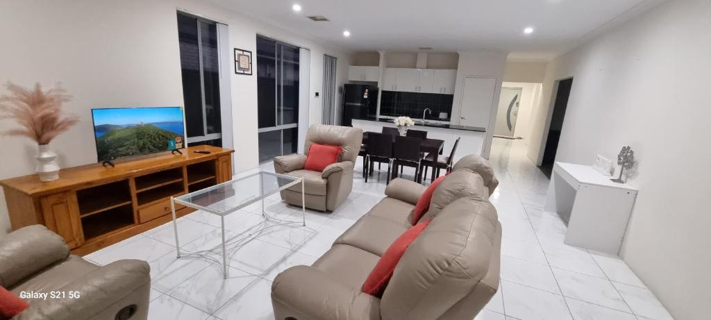 Kuchyň nebo kuchyňský kout v ubytování Modern Comfort