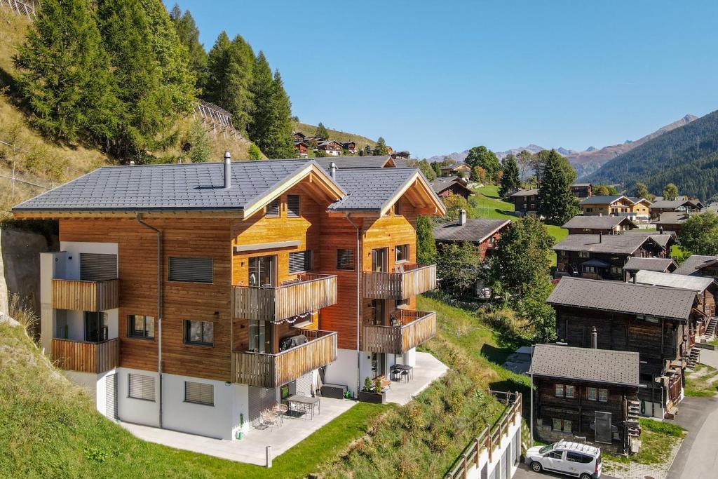 Nespecifikovaný výhled na hory nebo výhled na hory při pohledu z apartmánu