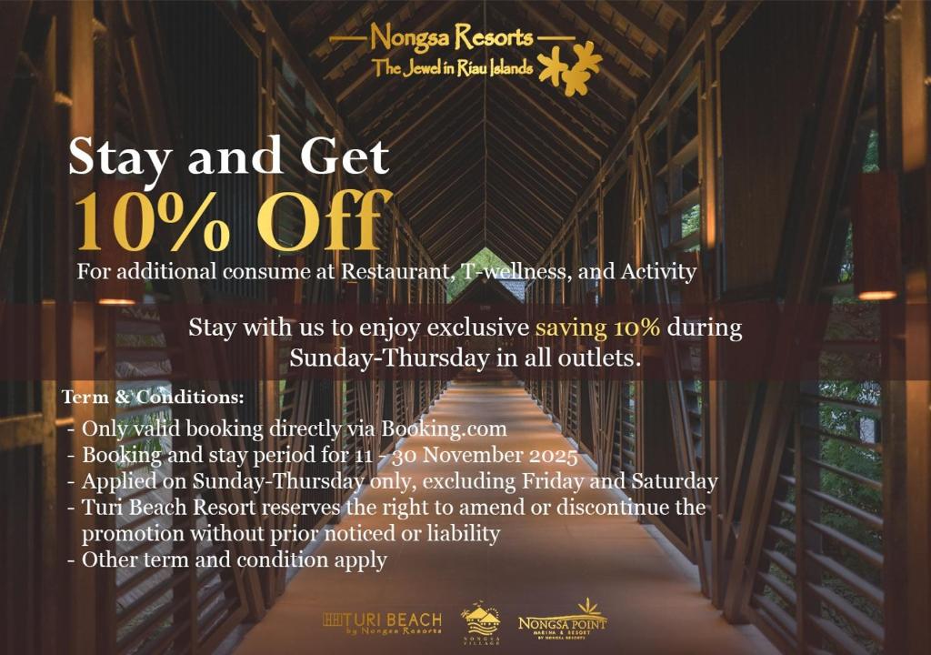 Certifikát, hodnocení, plakát nebo jiný dokument vystavený v ubytování Turi Beach Resort