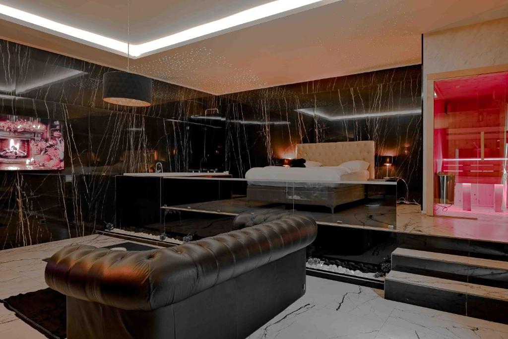 Posezení v ubytování Aura Villas Skopje