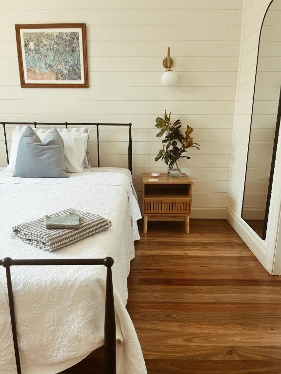 Postel nebo postele na pokoji v ubytování Severn Lodge Unit