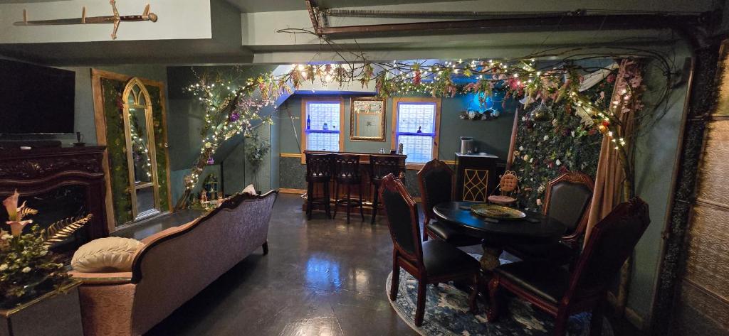 Χώρος καθιστικού στο Escape to Villa Serena