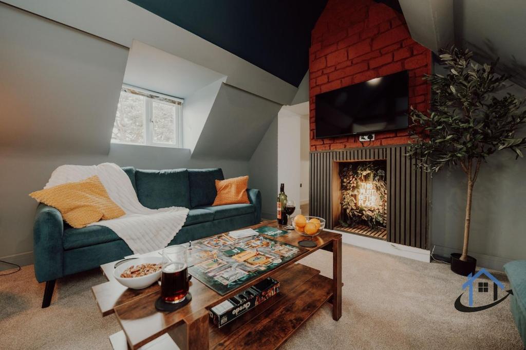 Istumisnurk majutusasutuses Apt 5 Manor House - 3 Bed 2 bathroom sleeps 5 parking wifi