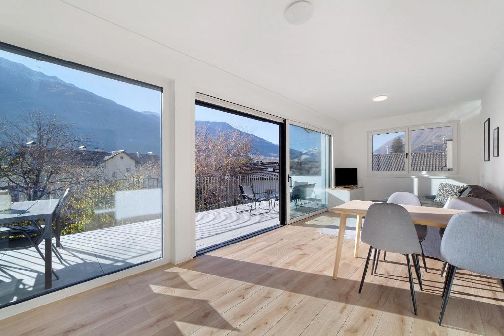 Nespecifikovaný výhled na hory nebo výhled na hory při pohledu z apartmánu