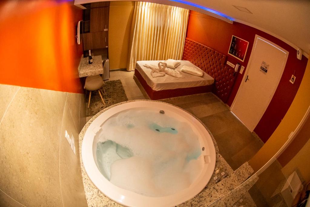 Hotel Motel Paradiso - Carazinho-RS - Tweepersoonskamer Met Spabad