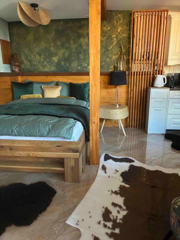 Ένα ή περισσότερα κρεβάτια σε δωμάτιο στο VR Boutique relax