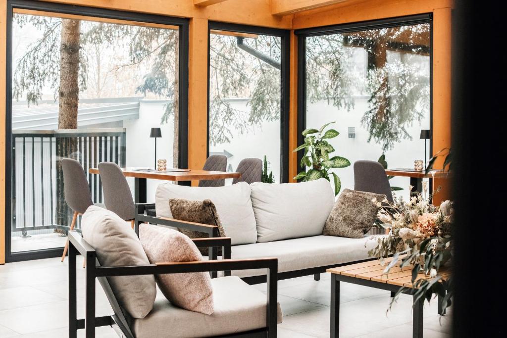 Χώρος καθιστικού στο Apartamenty Wyszogrodzka 64