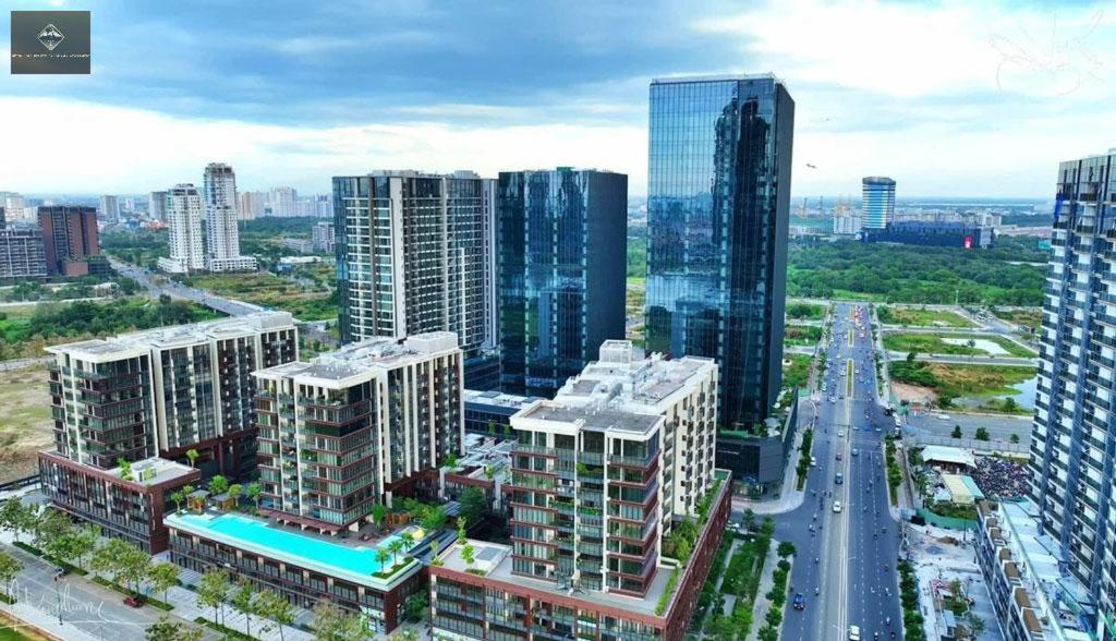 Γενική άποψη της πόλης Πόλη Χο Τσι Μινχ ή θέα της πόλης από  αυτό το διαμέρισμα