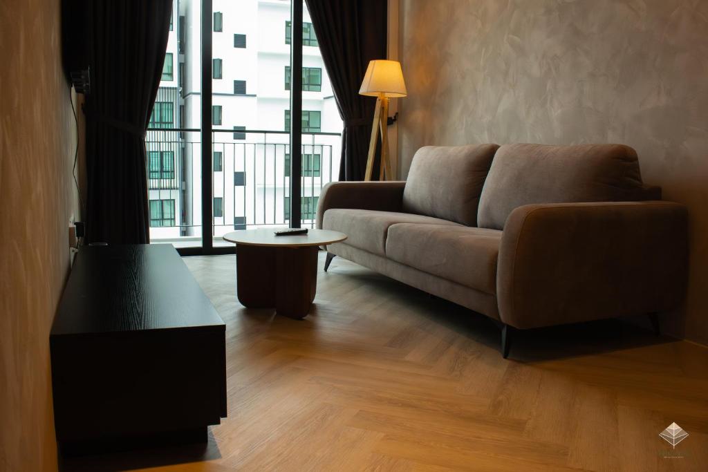 Posezení v ubytování Rumaho Upton by Elica Kuching