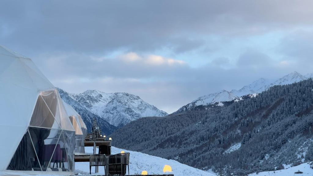 Γενική θέα στο βουνό ή θέα στο βουνό από  αυτό το bed & breakfast