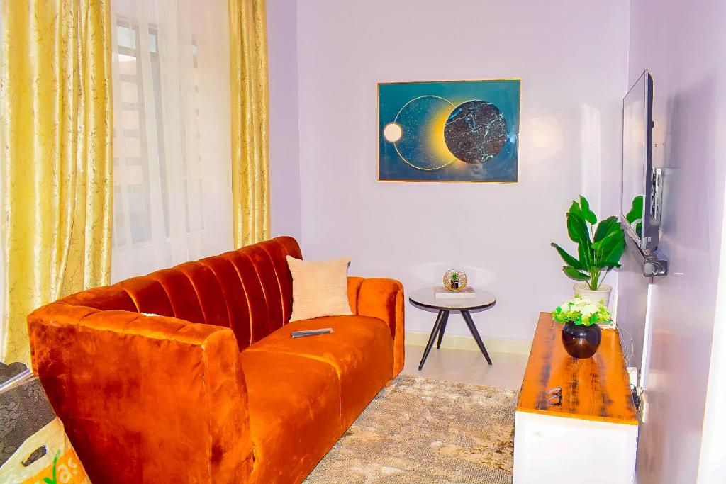 Posezení v ubytování Sylvia's Lair