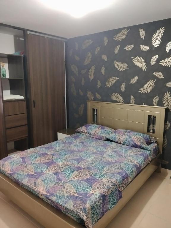 Giường trong phòng chung tại Molino Real