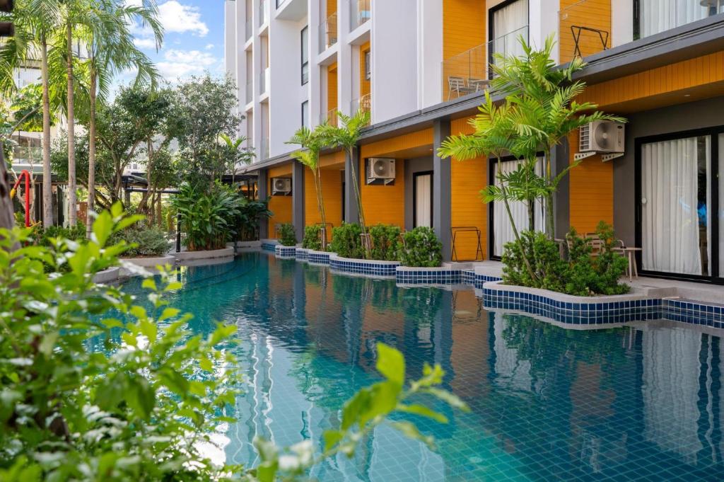 Πισίνα στο ή κοντά στο Wyndham Gardens Forrest View 1528 Studio