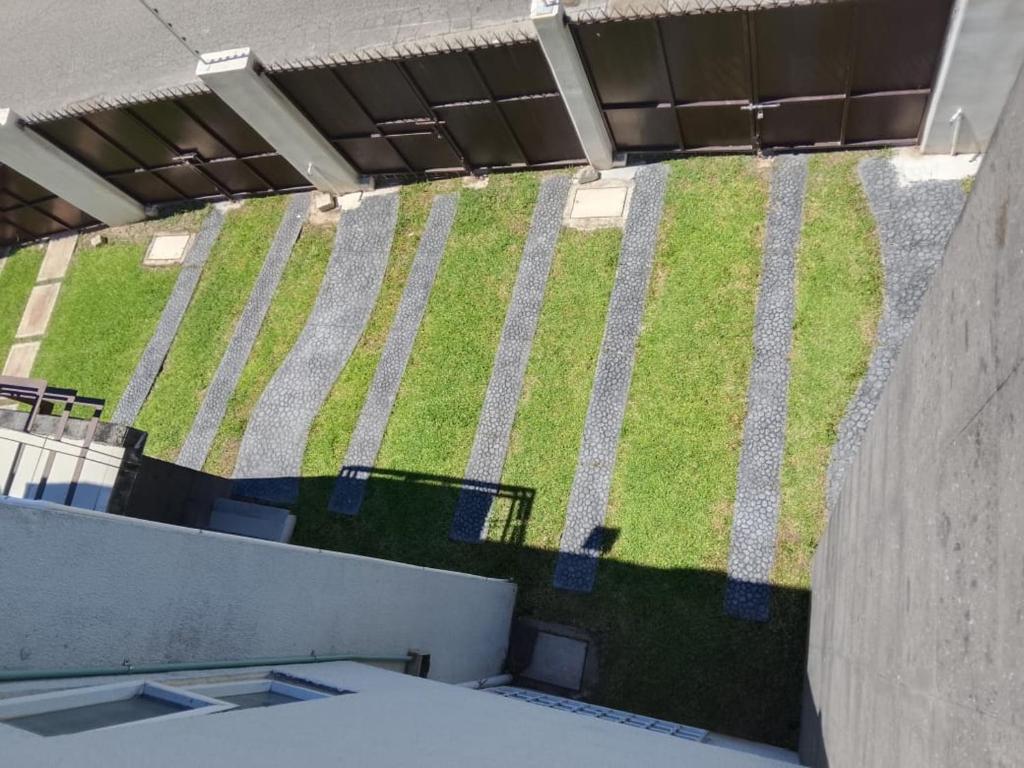 an overhead view of a stadium with a grass field at Casas Diamante in Xochitepec