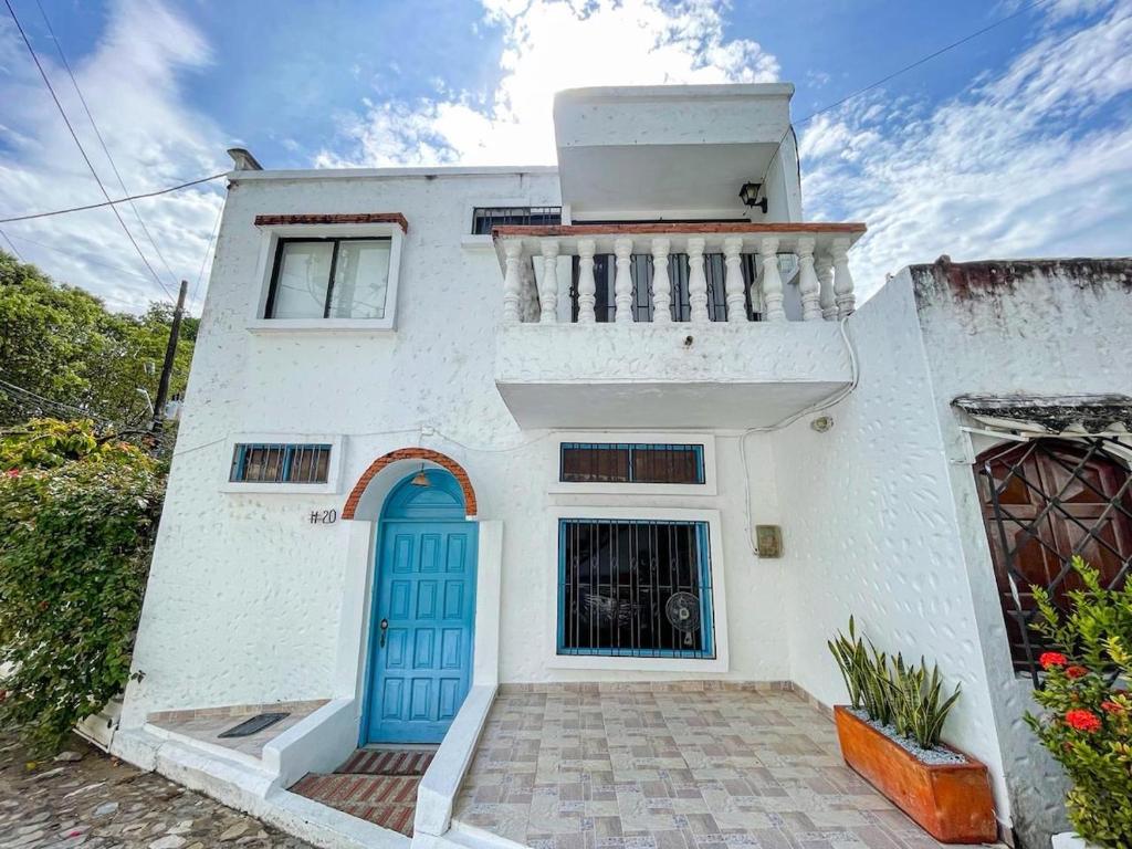 Bygningen som feriehuset ligger i