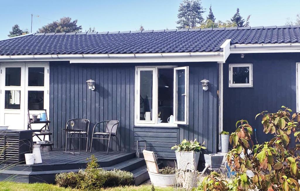 Bygningen som feriehuset ligger i