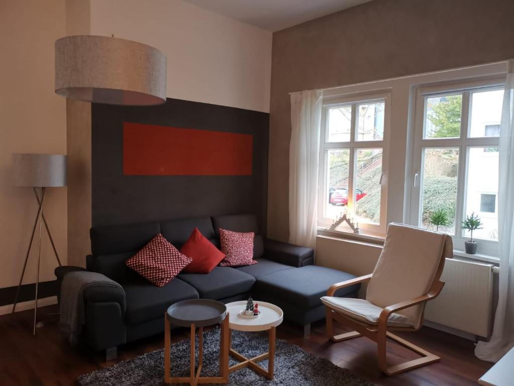 Posezení v ubytování Villa Am Kurpark