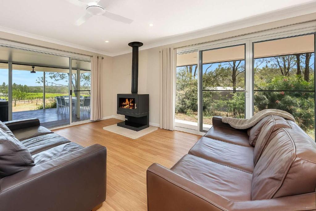 Χώρος καθιστικού στο Rose at the Vineyard