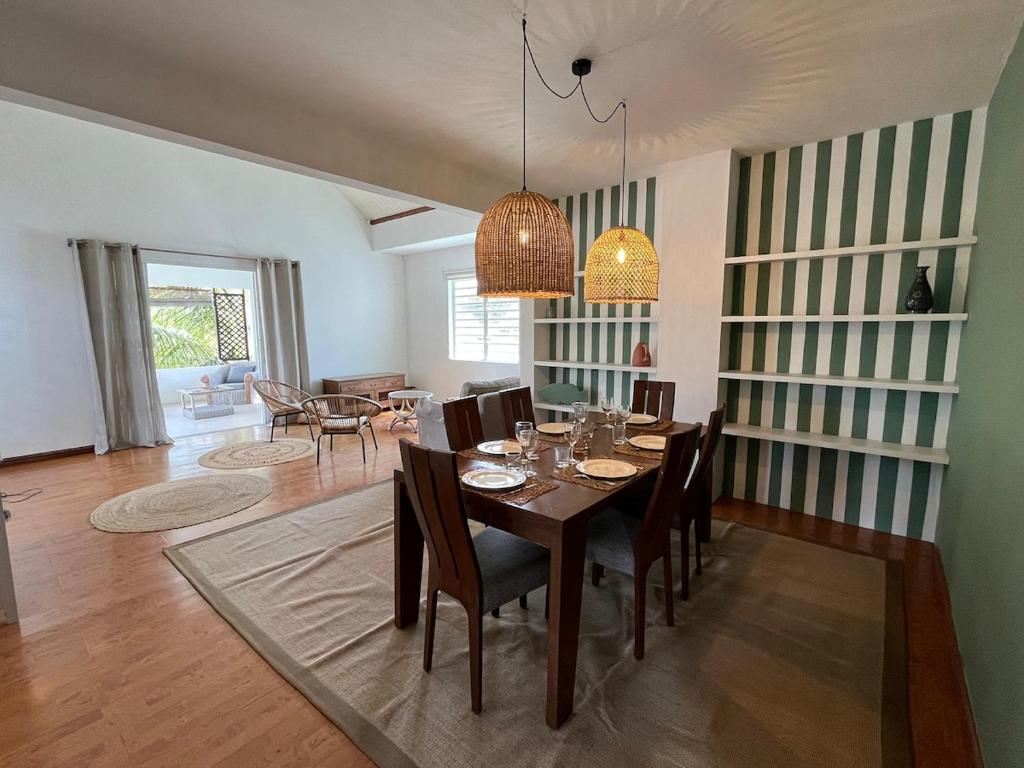 Et opholdsområde på Appartement Cocoon à Pereybere