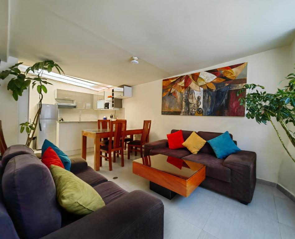 Posezení v ubytování Centro Cusco Inti