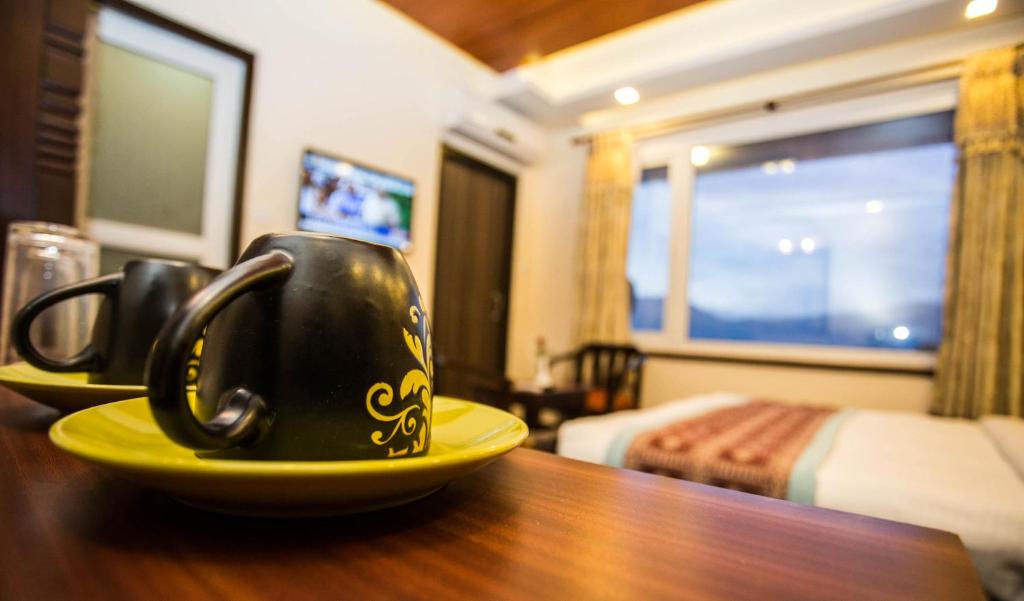 TV a/nebo společenská místnost v ubytování Hotel Encounter Nepal & Spa