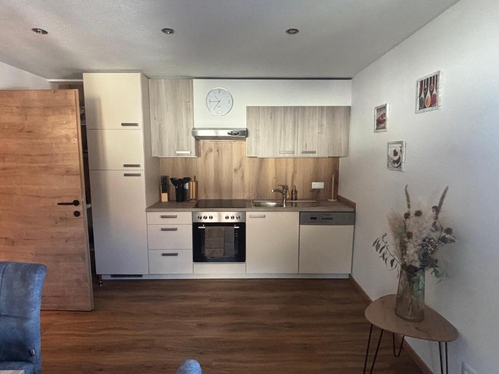 Η κουζίνα ή μικρή κουζίνα στο Appartement Steinbergrose