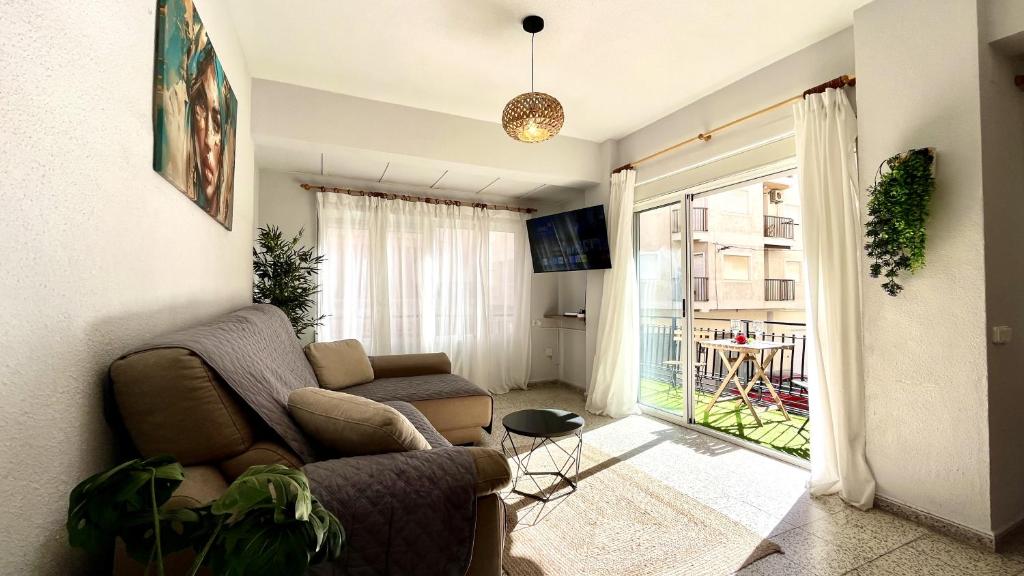 Χώρος καθιστικού στο Sol y playa apartamento