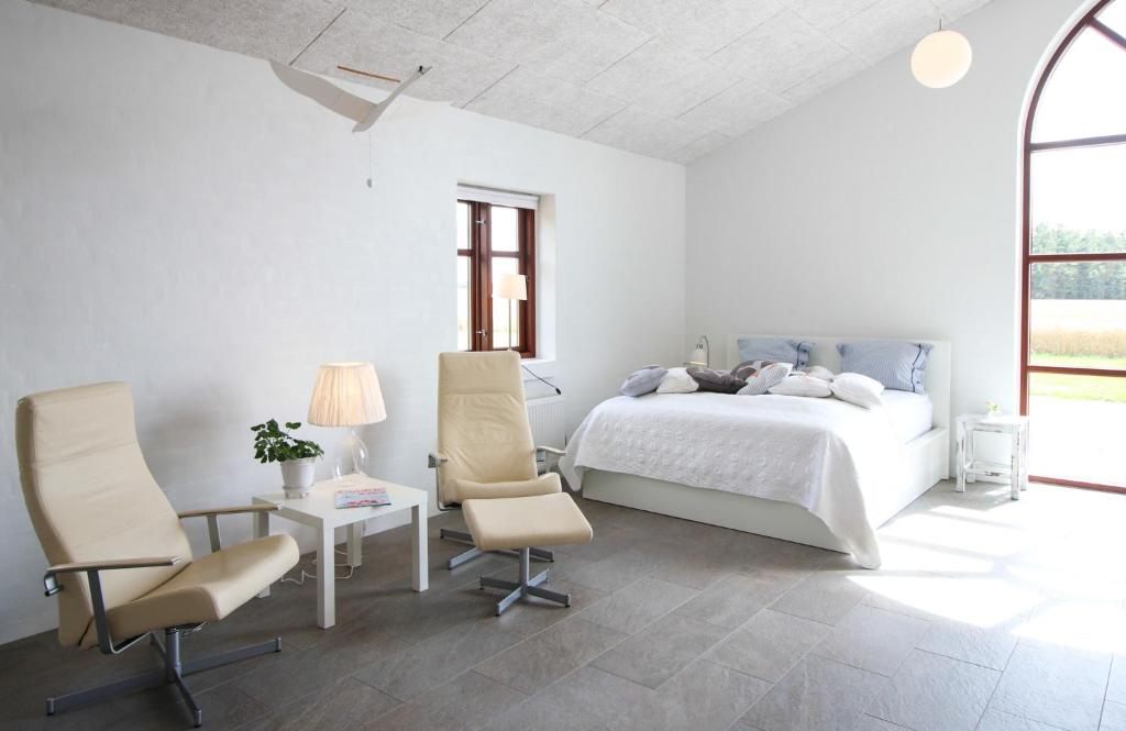 Postel nebo postele na pokoji v ubytování Sellebjerg Apartment