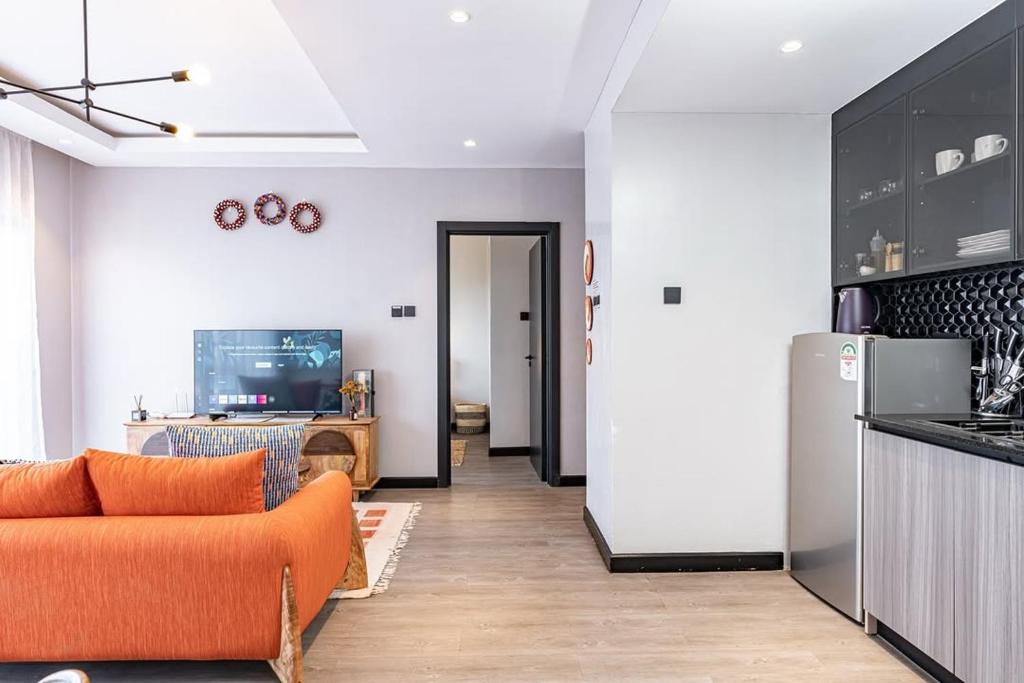 Η κουζίνα ή μικρή κουζίνα στο Escada, Furnished 2 Bedroom Apartment Master Ensuite