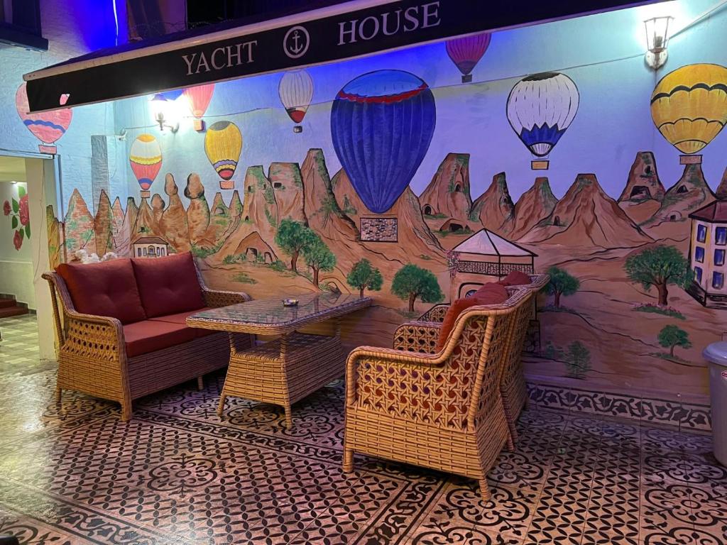 Posezení v ubytování Sultanahmet yacht Hotel