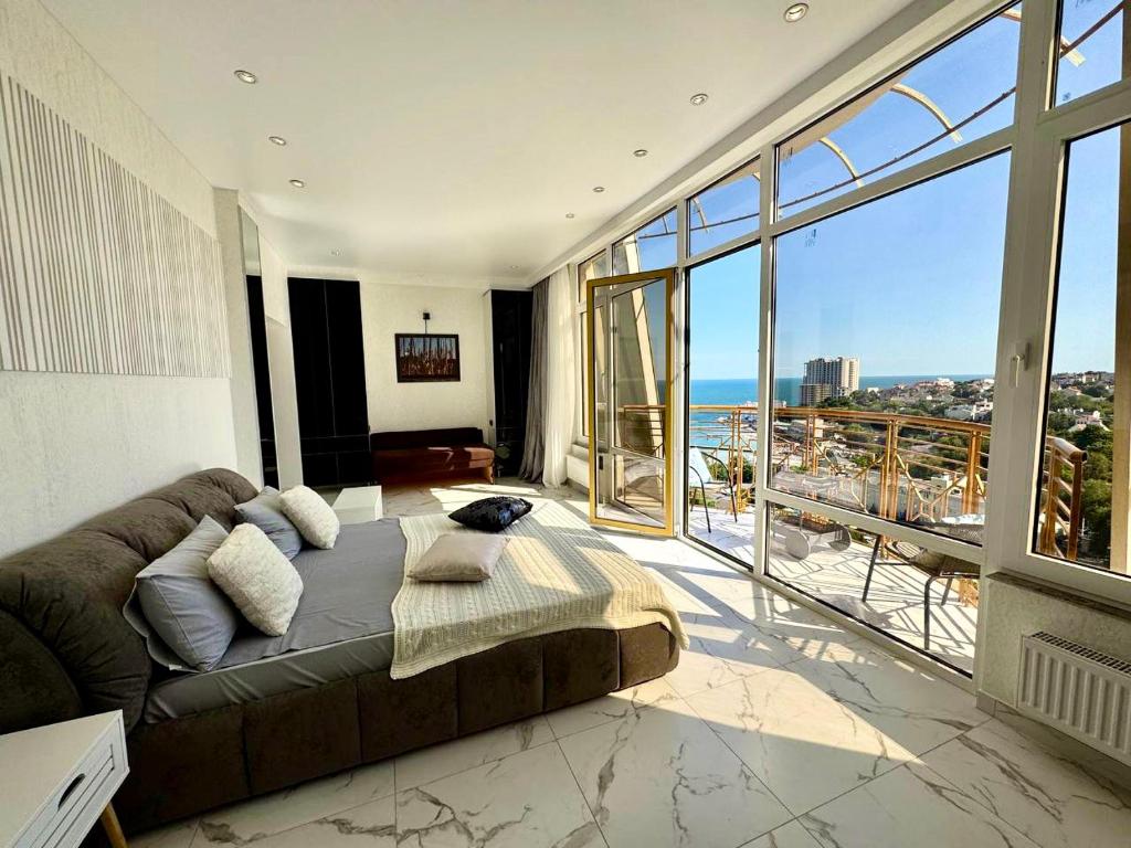 Posezení v ubytování Arcadia Beach Terrace Apartments