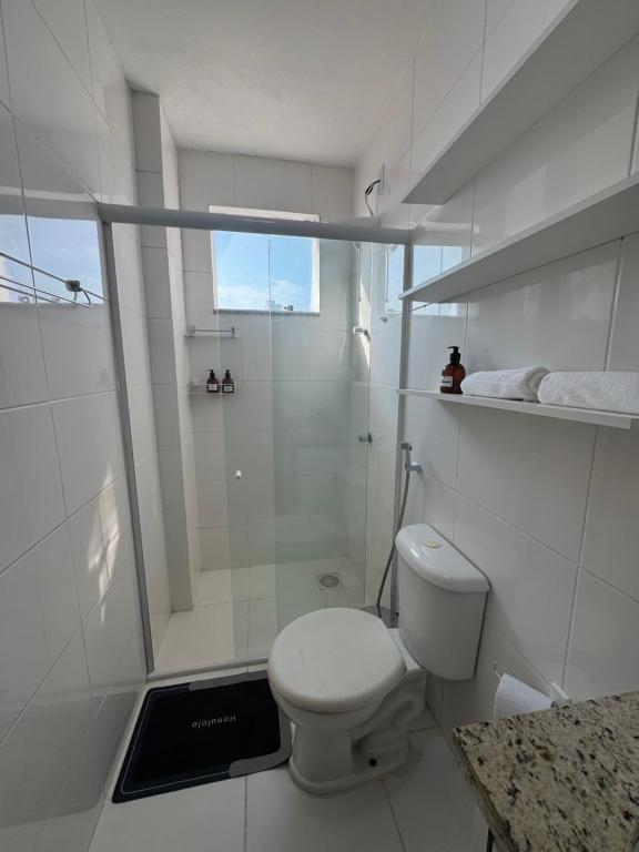 Et badeværelse på Edifício Coliseum Residence