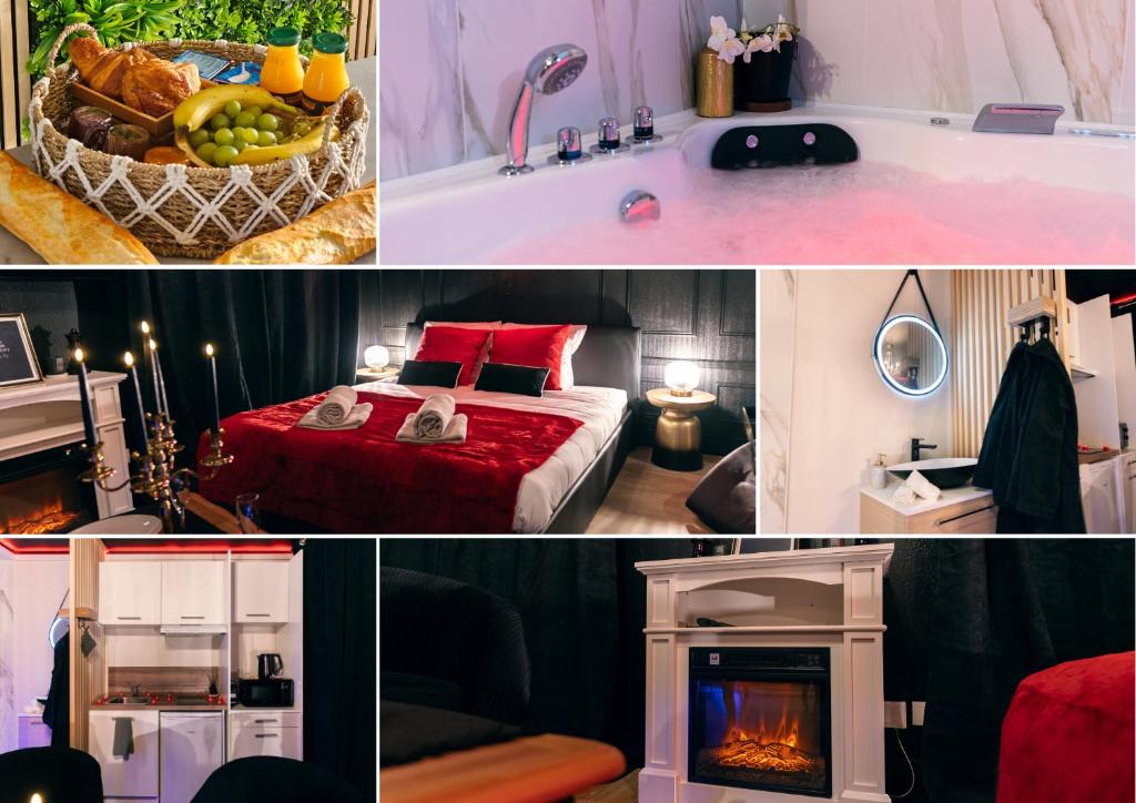 Ένα ή περισσότερα κρεβάτια σε δωμάτιο στο Le secret du marquis