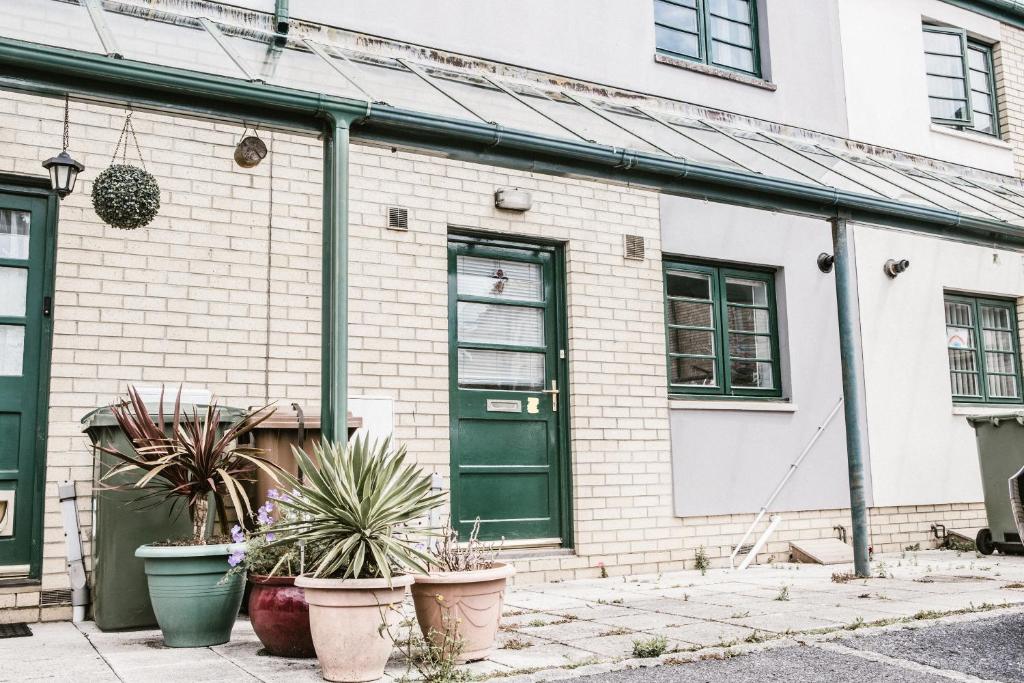 Bygningen som feriehuset ligger i