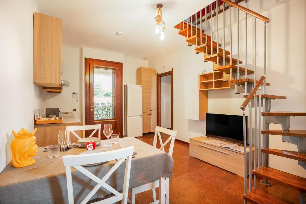 Kuchyň nebo kuchyňský kout v ubytování La Chiave D'Oro