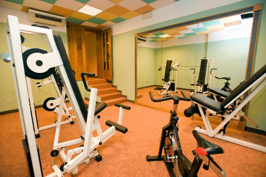 Fitness centrum a/nebo fitness zařízení v ubytování Hotel Miravalle