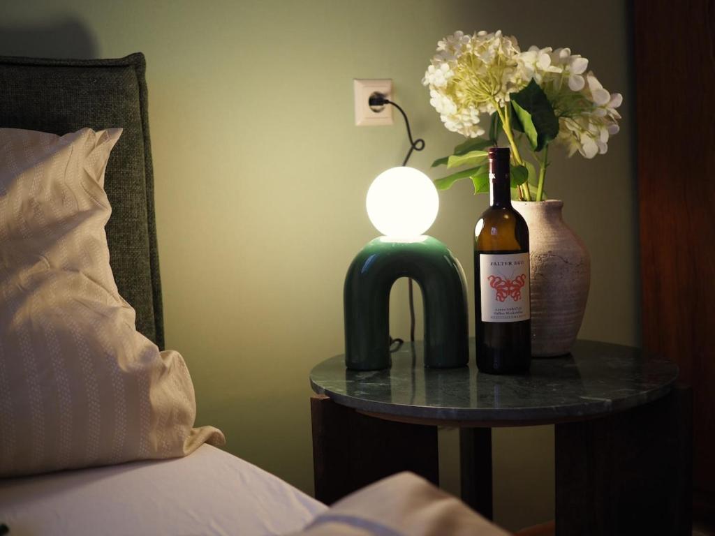 Postel nebo postele na pokoji v ubytování Grazerhof