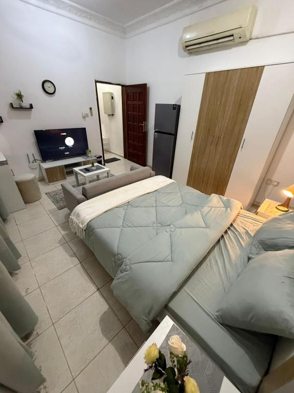 TV a/nebo společenská místnost v ubytování استديو الخالديه