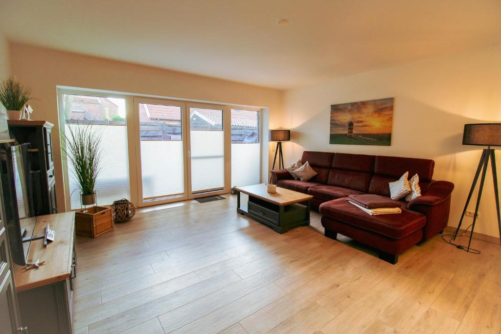 Posezení v ubytování Deichliebe Pilsum