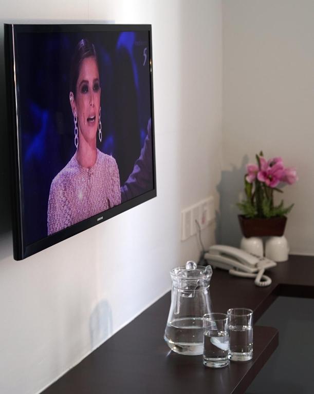 TV a/nebo společenská místnost v ubytování Hotel Cascada