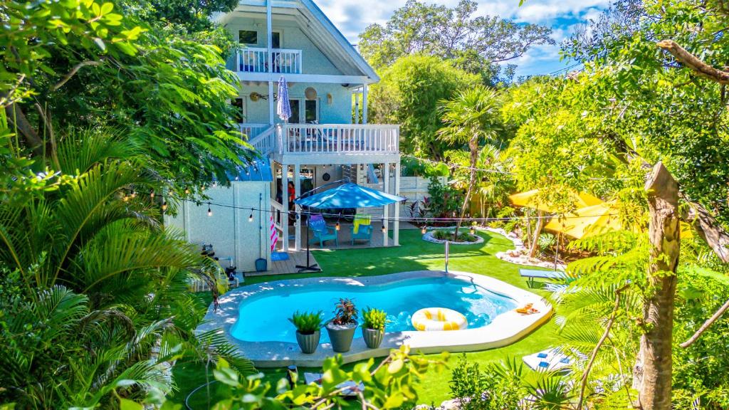 Zahrada ubytování Serenity Oasispool!kayaksgrillbikesspa