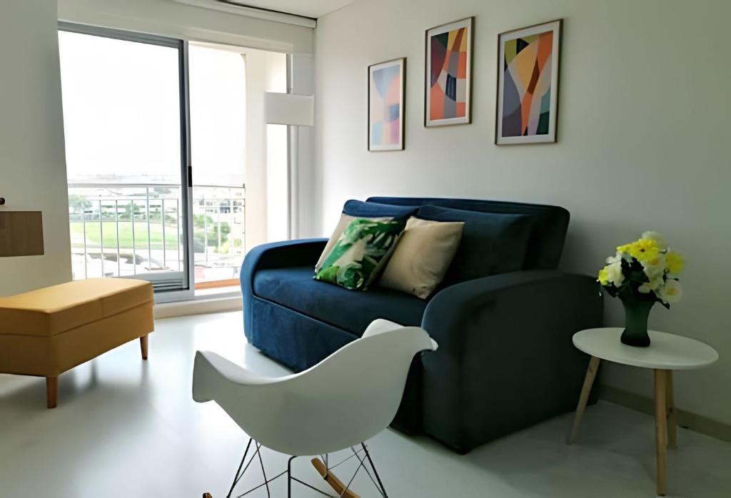 Χώρος καθιστικού στο Ejecutivo con vista natural, Parking, Wifi, Cajicá