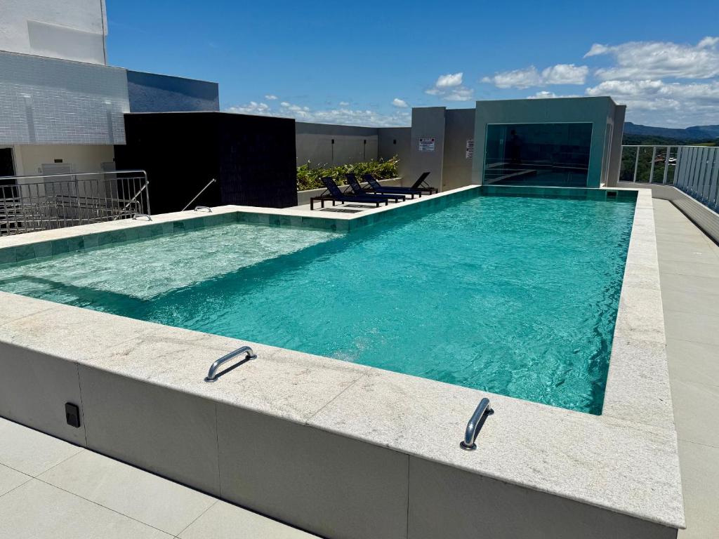 Swimmingpoolen hos eller tæt på Peracanga Bacutia Guarapari LS05