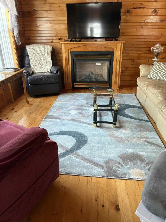 Posezení v ubytování Sunset Cottages