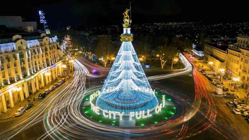 Letecký snímek ubytování Old Tbilisi Narikala Apartment