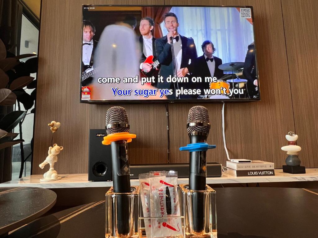 Μια τηλεόραση ή/και κέντρο ψυχαγωγίας στο Antara Genting by J&H 2BR Entertainment Suite