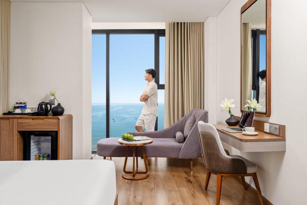 Phòng Executive 2 Giường Đơn Nhìn Ra Biển - Bao Gồm Trà Chiều