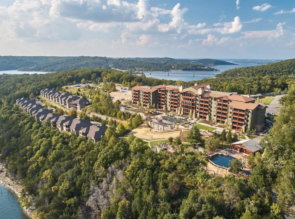 an aerial view of a resort on the water at Hilton Grand Vacations Club Long Creek Ridgedale in Ridgedale