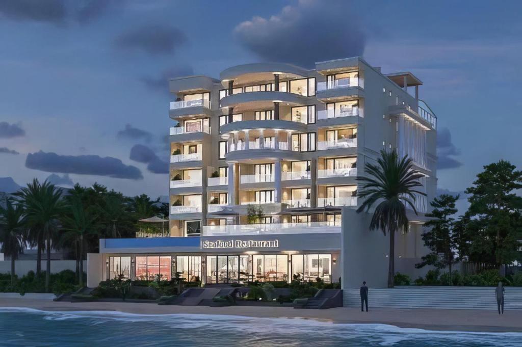 a rendering of a hotel on the beach at Palado Hotel Mui Ne in Ấp Thiện Phước