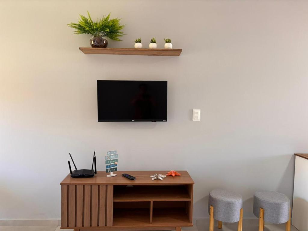 TV/trung tâm giải trí tại Flat Manaí 01